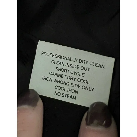 Vintage Blazer Suit Coat Jacket Embroidered Gold Leaf Thread with Pearl Accent - Picture 9 of 9